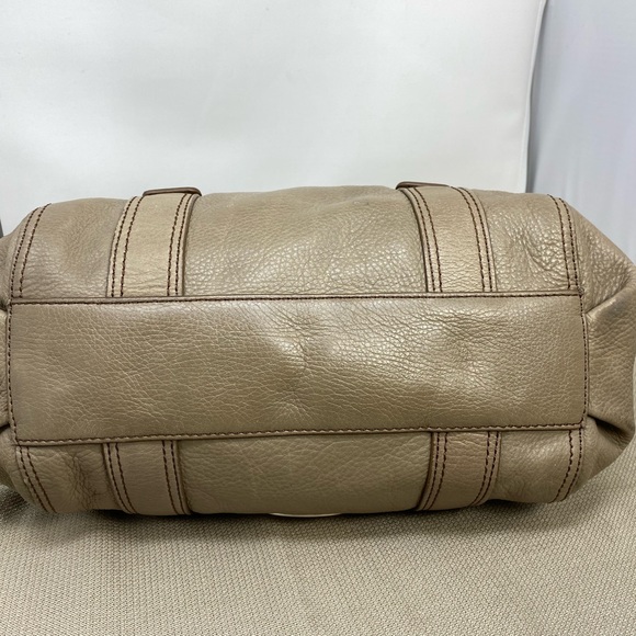 FOSSIL TAUPE PEBBLE-LEATHER SATCHEL - Picture 5 of 13